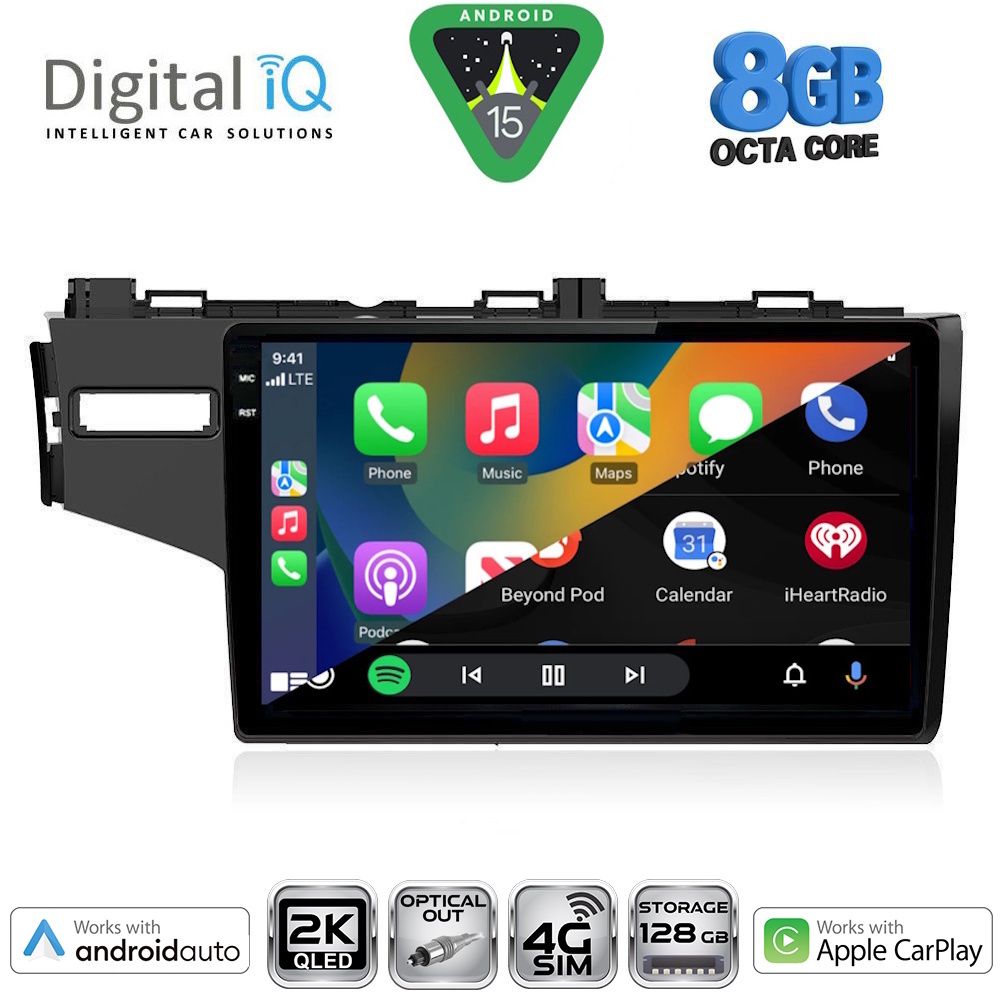 DIGITAL IQ BXK 20212_CPAA (10inc) MULTIMEDIA TABLET for HONDA JAZZ mod. 2013-2019 - immagine 2