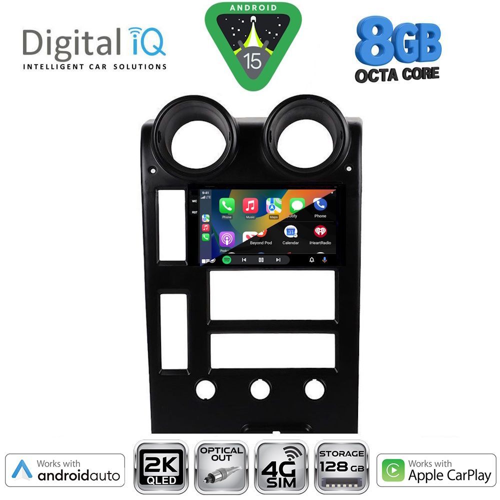 DIGITAL IQ BXK 20215_CPAA (9inc) MULTIMEDIA TABLET for HUMMER H2 mod. 2001-2007 - immagine 2