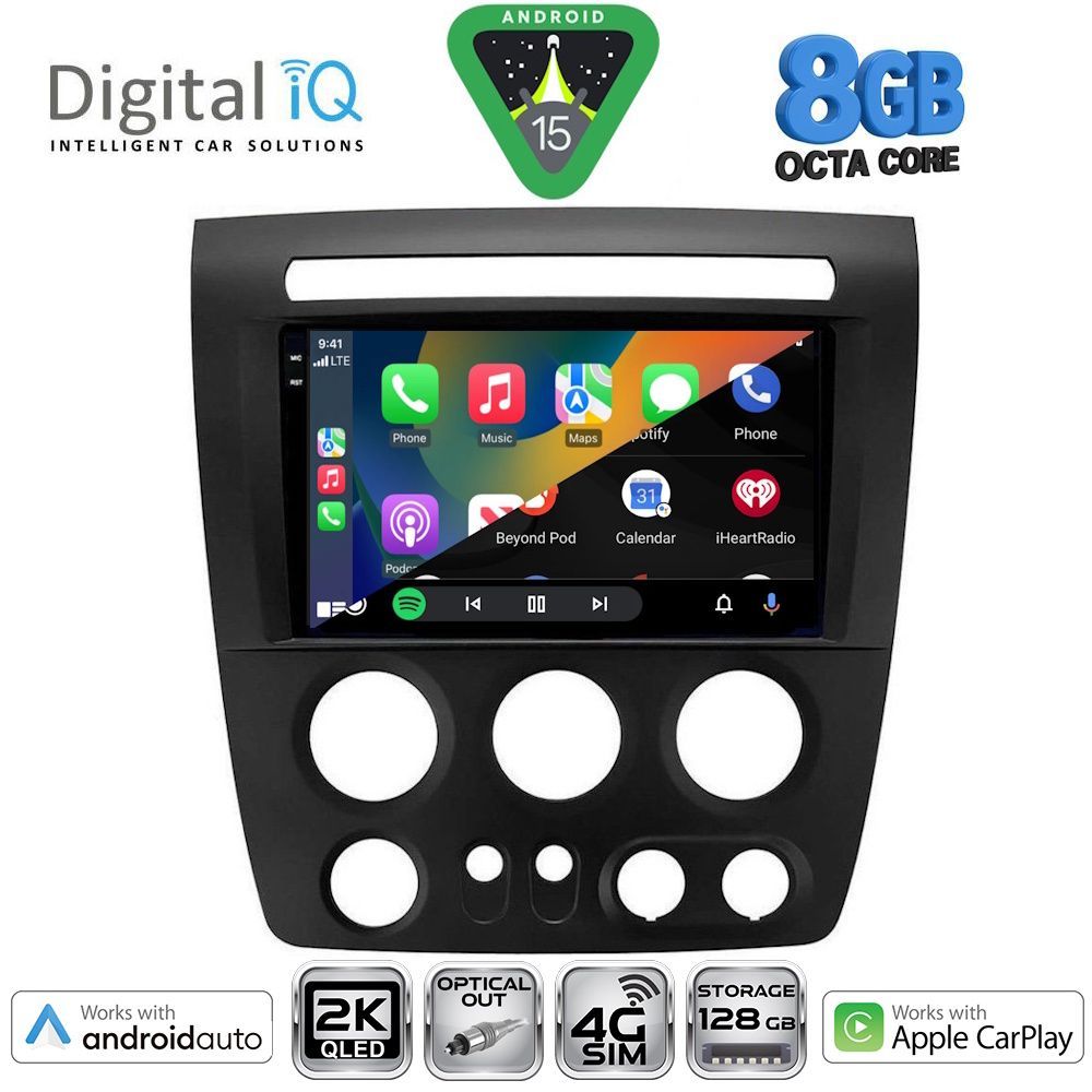 DIGITAL IQ BXK 20218_CPAA (9inc) MULTIMEDIA TABLET for HUMMER H3 mod. 2005-2009 - immagine 2