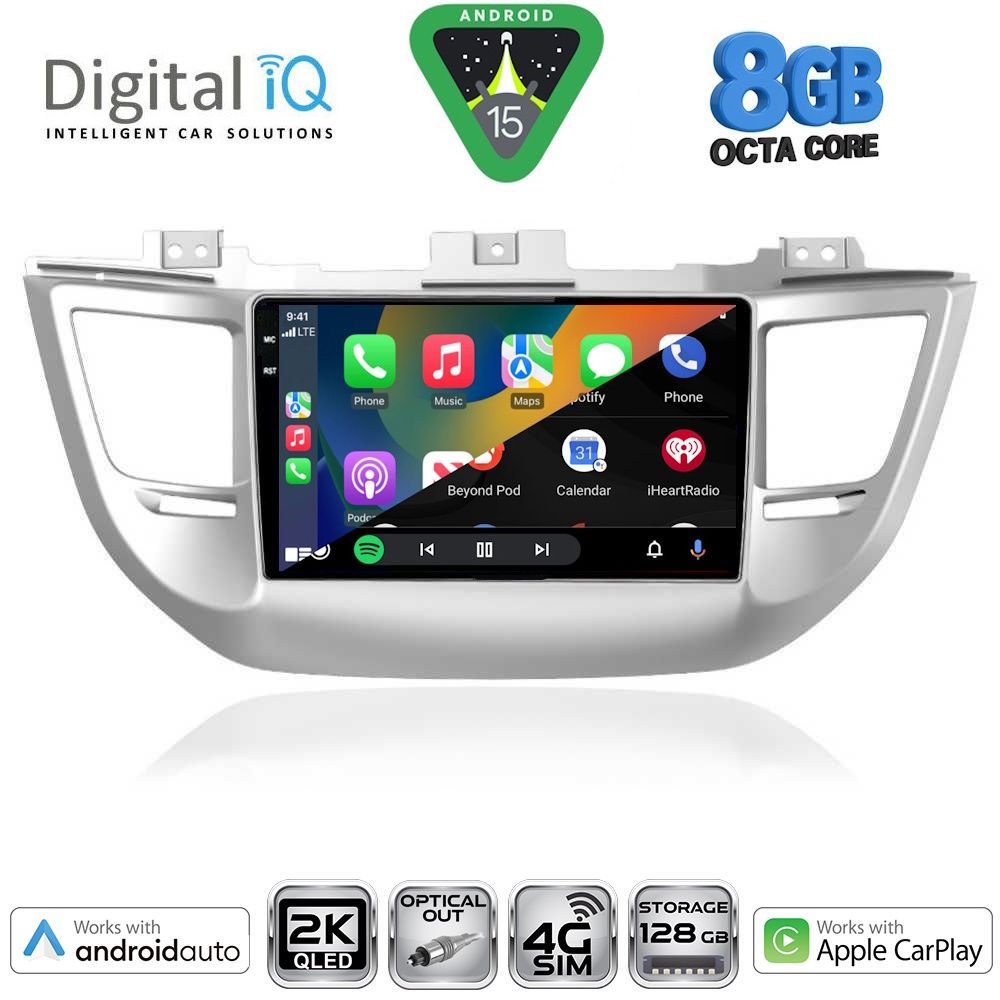 DIGITAL IQ BXK 20243_CPAA (9inc) MULTIMEDIA TABLET for HYUNDAI TUCSON mod. 2015-2019 - immagine 2