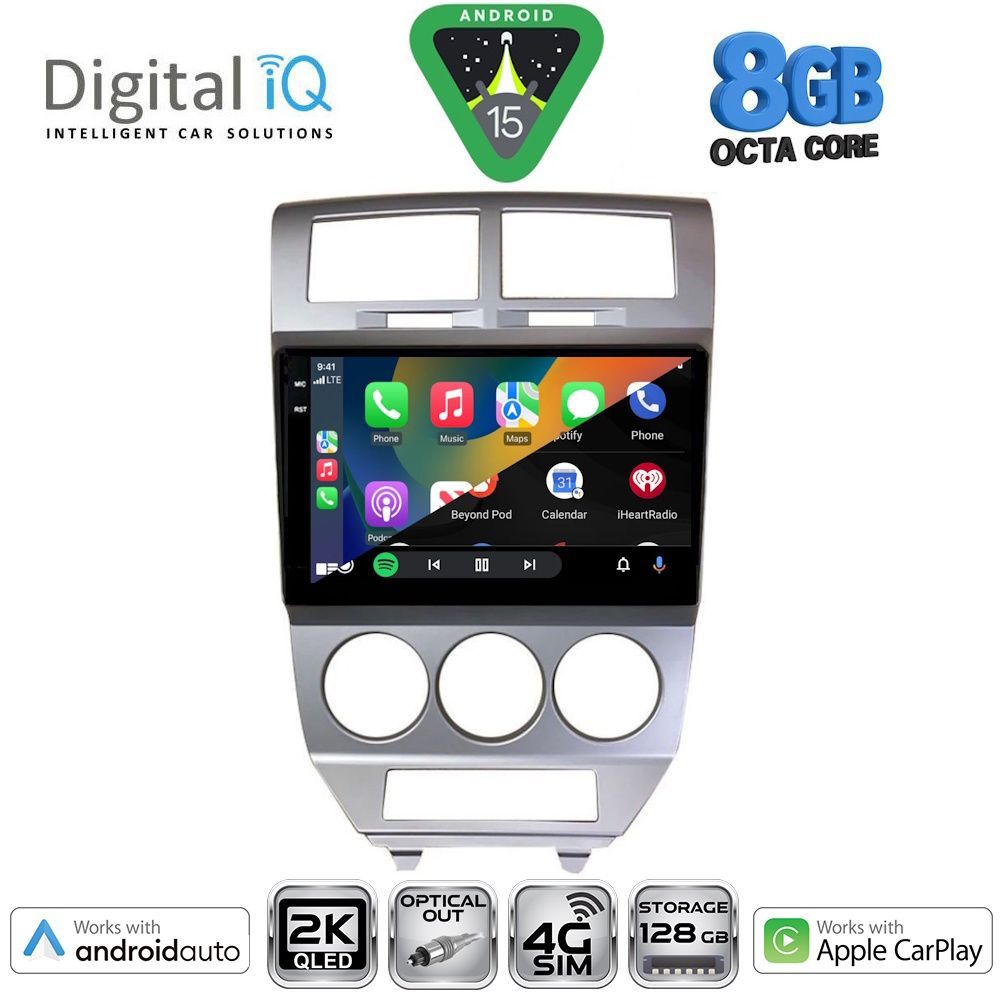 DIGITAL IQ BXK 20275_CPAA (10inc) MULTIMEDIA TABLET for DODGE CALIBER mod. 2006-2012 - immagine 2