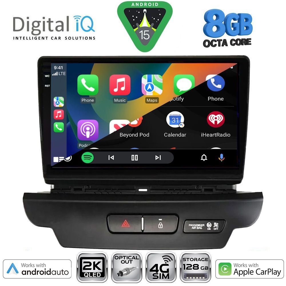 DIGITAL IQ BXK 20304_CPAA (9inc) MULTIMEDIA TABLET for KIA CEED - XCEED mod. 2018-2022 - immagine 2