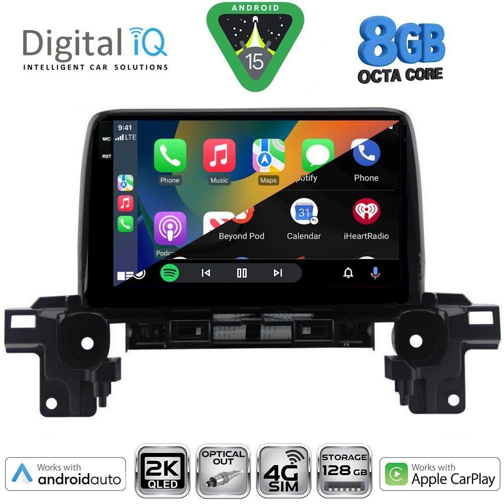 DIGITAL IQ BXK 20381_CPAA (9inc) MULTIMEDIA TABLET for MAZDA CX5 mod. 2017-2025 - immagine 2
