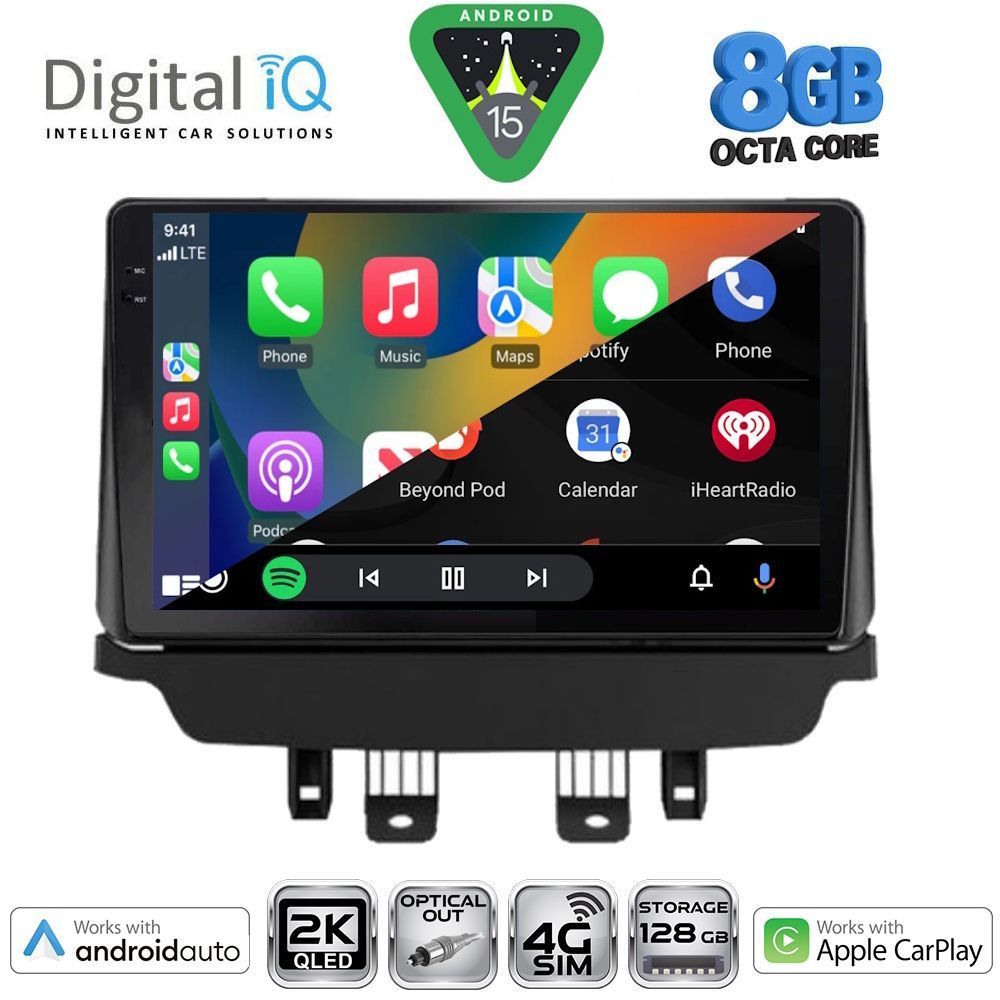 DIGITAL IQ BXK 20384_CPAA (9inc) MULTIMEDIA TABLET for MAZDA CX3 mod. 2014-2023 - immagine 2