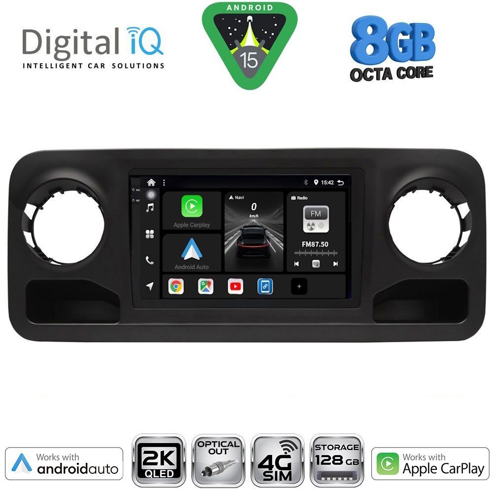 DIGITAL IQ BXK 20424_CPAA (10inc) MULTIMEDIA TABLET for MERCEDES SPRINTER mod. 2018-2026