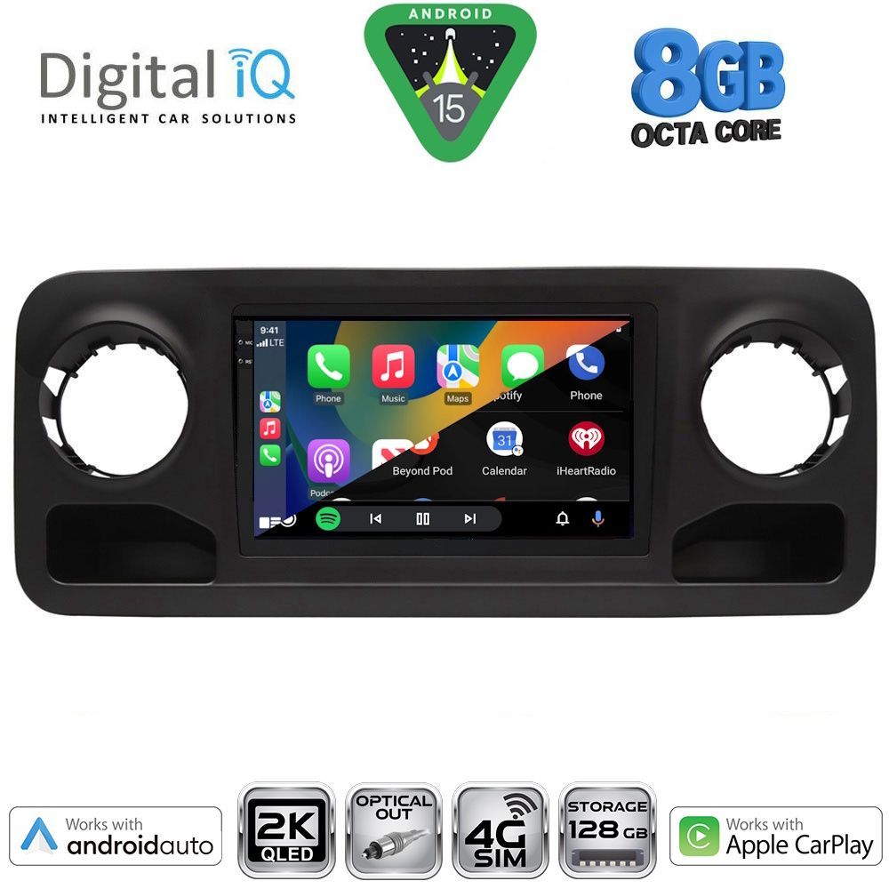 DIGITAL IQ BXK 20424_CPAA (10inc) MULTIMEDIA TABLET for MERCEDES SPRINTER mod. 2018-2026 - immagine 2