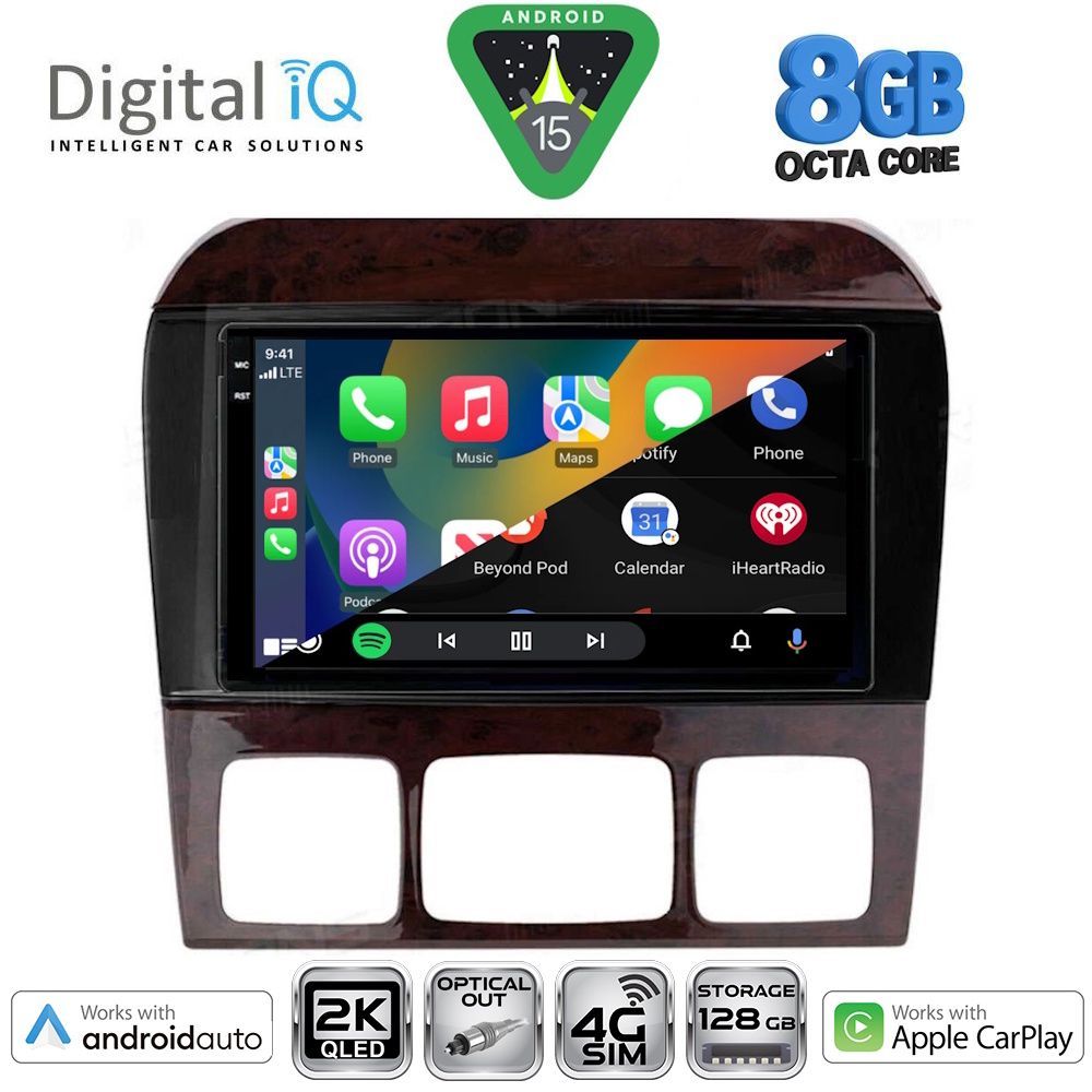 DIGITAL IQ BXK 20426_CPAA (9inc) MULTIMEDIA TABLET for MERCEDES S W220 mod. 1998-2005 - immagine 2