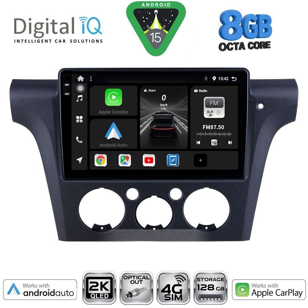 DIGITAL IQ BXK 20441_CPAA CLIMA (10inc) MULTIMEDIA TABLET for MITSUBISHI OUTLANDER mod. 2001-2005 with CLIMA
