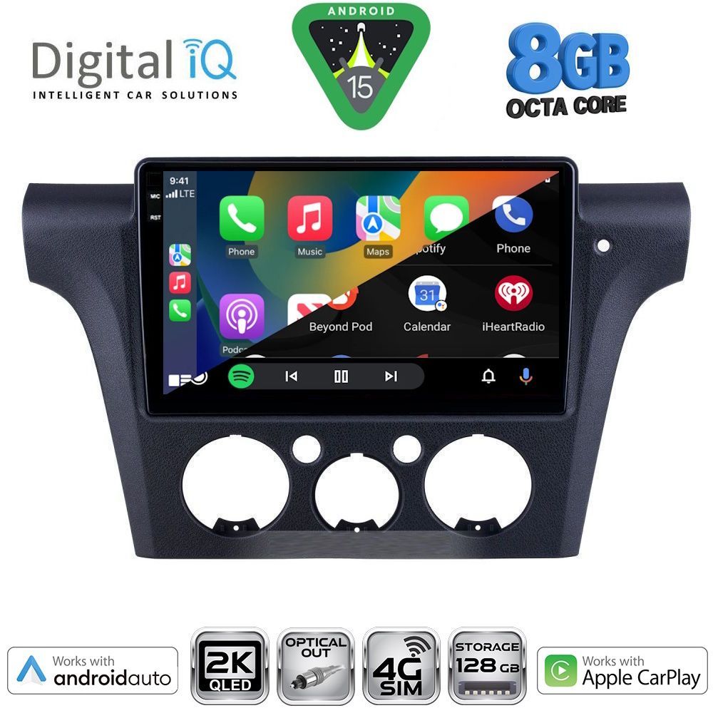 DIGITAL IQ BXK 20441_CPAA CLIMA (10inc) MULTIMEDIA TABLET for MITSUBISHI OUTLANDER mod. 2001-2005 with CLIMA - immagine 2