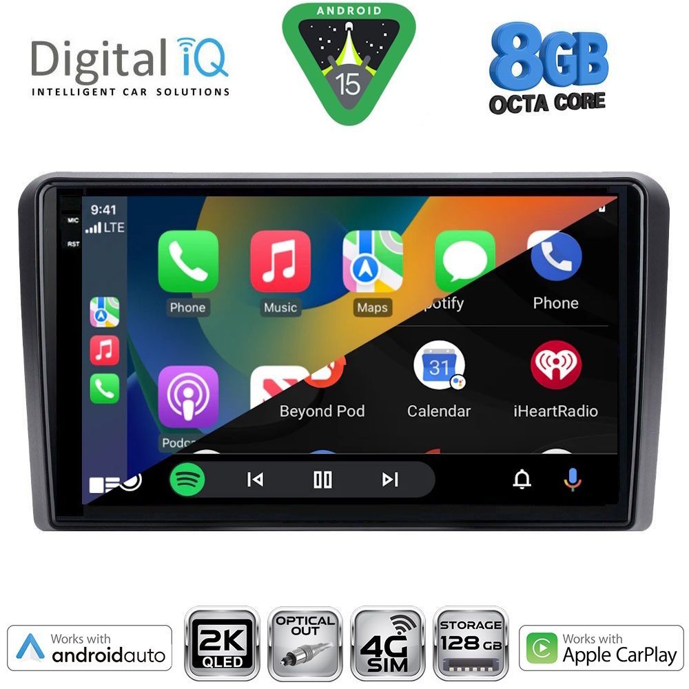 DIGITAL IQ BXK 20441_CPAA (9inc) MULTIMEDIA TABLET for MITSUBISHI OUTLANDER mod. 2001-2005 - immagine 2