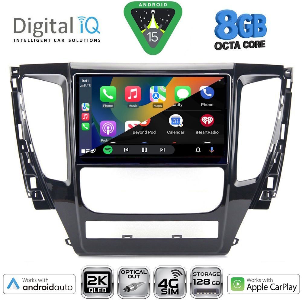 DIGITAL IQ BXK 20447A_CPAA (9inc) MULTIMEDIA TABLET for MITSUBISHI PAJERO mod. 2013-2020 - immagine 2