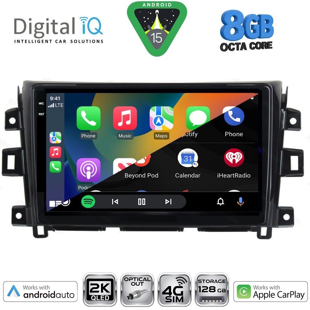 DIGITAL IQ BXK 20456_CPAA (10inc) MULTIMEDIA TABLET for NISSAN NAVARA mod. 2016-2025 - immagine 2