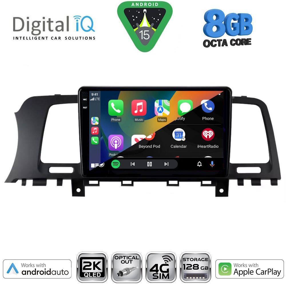 DIGITAL IQ BXK 20462_CPAA (9inc) MULTIMEDIA TABLET for NISSAN MURANO mod. 2007-2014 - immagine 2
