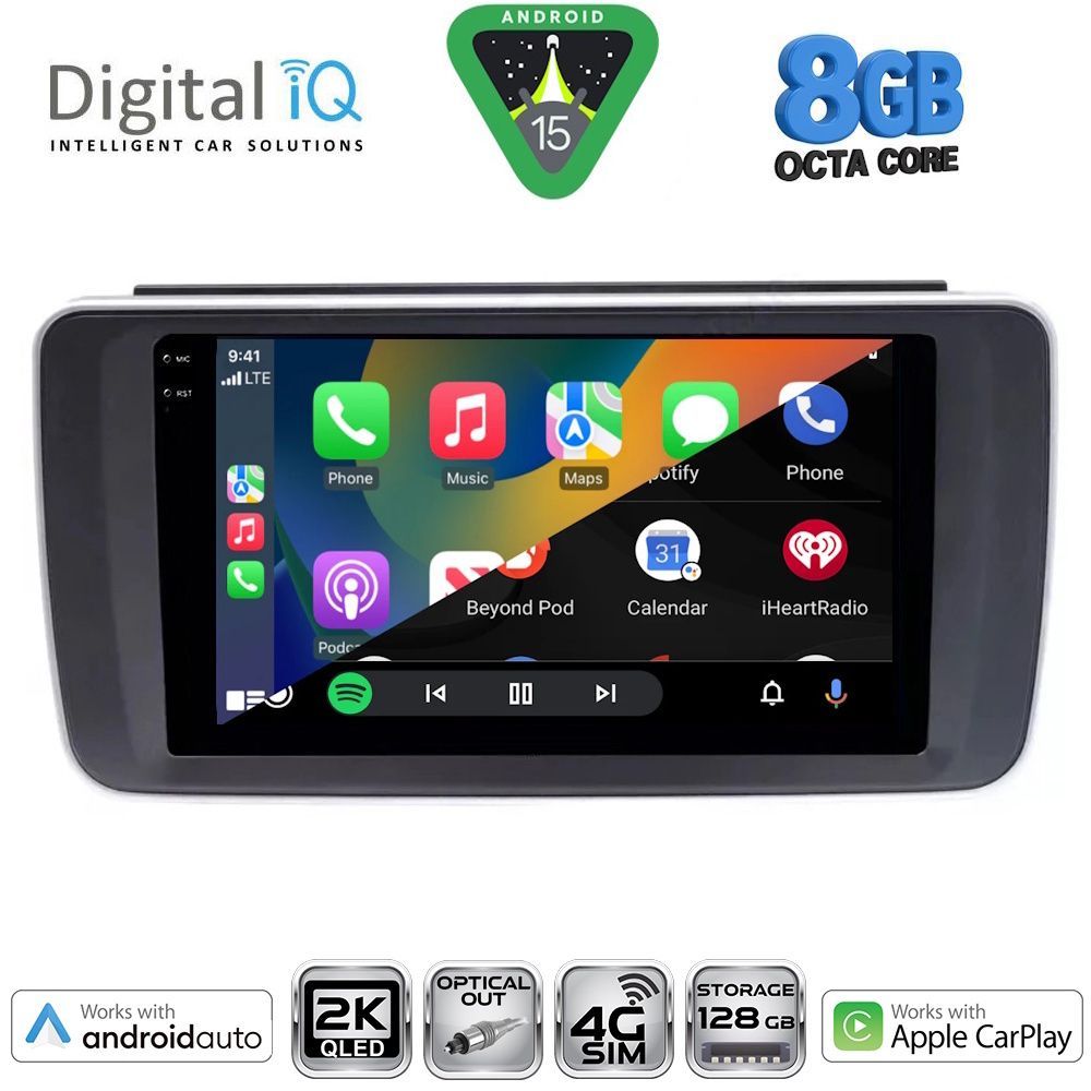 DIGITAL IQ BXK 20473_CPAA (9inc) MULTIMEDIA TABLET for NISSAN LEAF mod. 2018-2026 - immagine 2