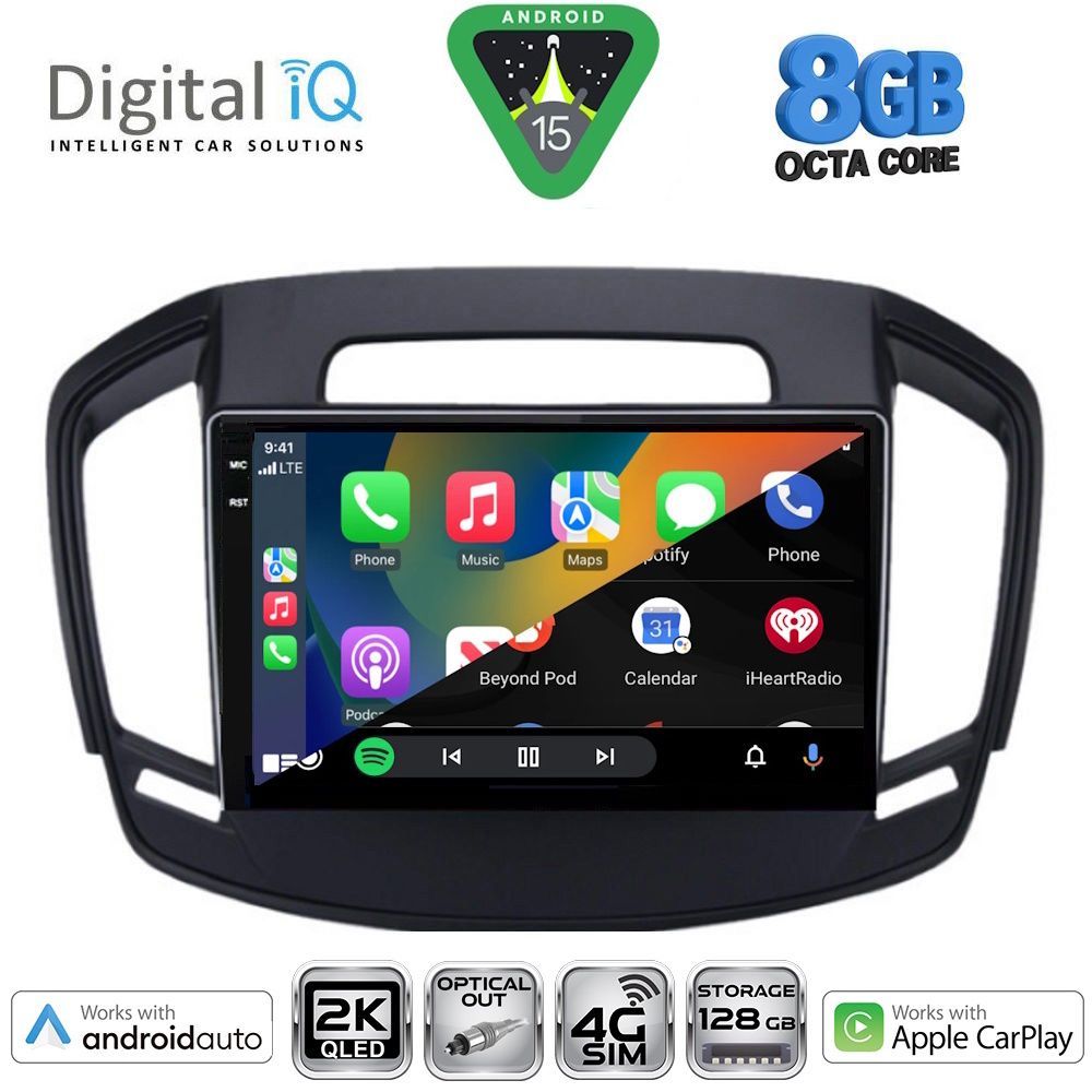 DIGITAL IQ BXK 20492_CPAA (9inc) MULTIMEDIA TABLET for OPEL INSIGNIA mod.2014-2017 - immagine 2