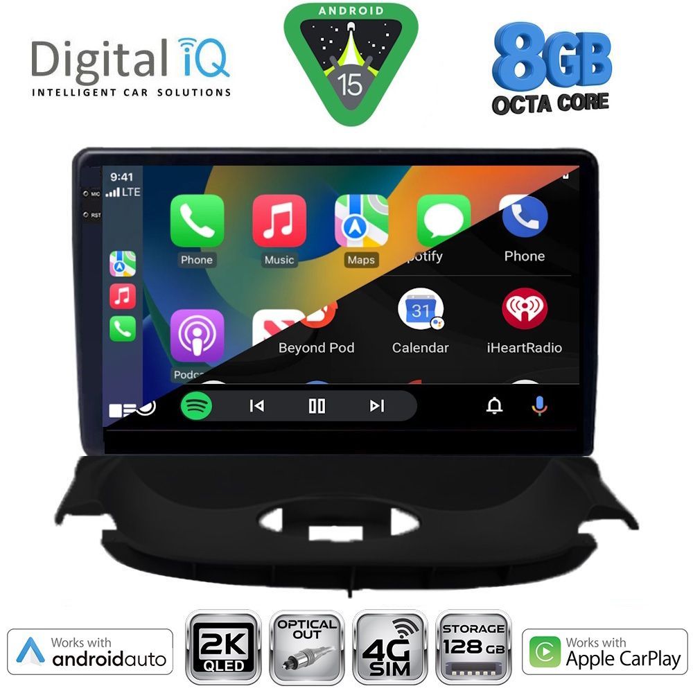 DIGITAL IQ BXK 20505_CPAA (9inc) MULTIMEDIA TABLET for PEUGEOT 206 mod. 1998-2006 - immagine 2