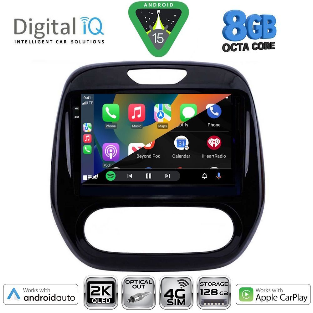 DIGITAL IQ BXK 20542_CPAA (9inc) MULTIMEDIA TABLET for RENAULT CAPTUR mod. 2013-2019 - immagine 2