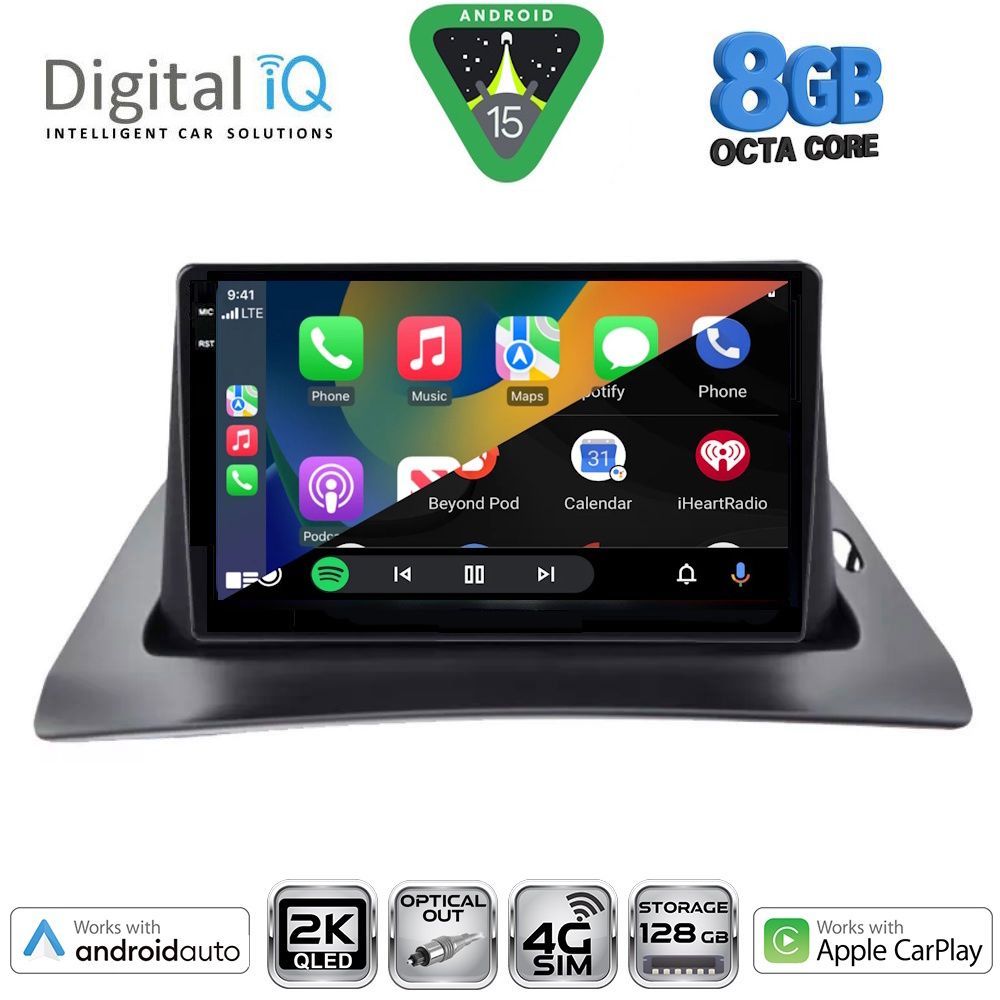 DIGITAL IQ BXK 20550_CPAA (9inc) MULTIMEDIA TABLET for RENAULT KANGOO mod. 2010-2021 - immagine 2