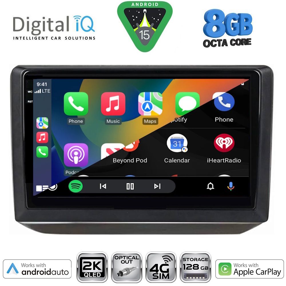 DIGITAL IQ BXK 20581_CPAA (10inc) MULTIMEDIA TABLET for SKODA FABIA mod. 2008-2014 - immagine 2