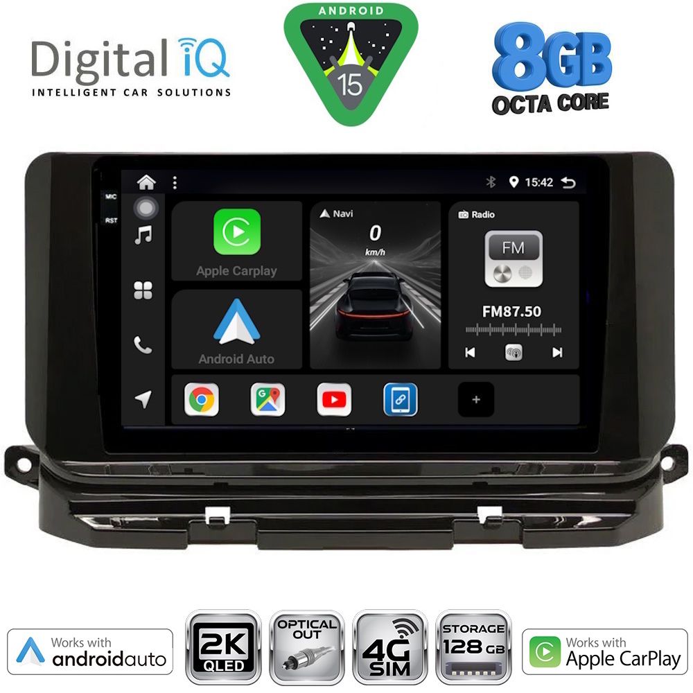 DIGITAL IQ BXK 20598_CPAA (10inc) MULTIMEDIA TABLET for SKODA OCTAVIA 8 mod. 2021-2026