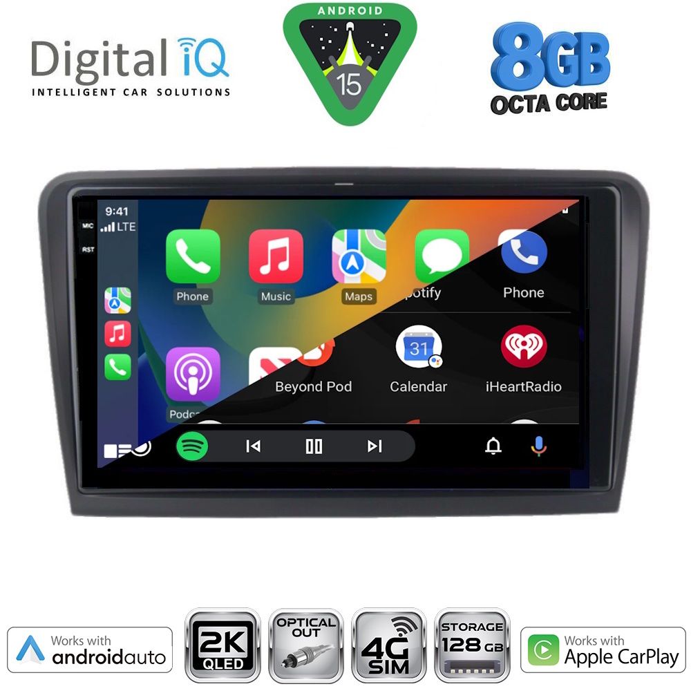 DIGITAL IQ BXK 20601_CPAA (9inc) MULTIMEDIA TABLET for SKODA RAPID mod. 2012-2023 - immagine 2
