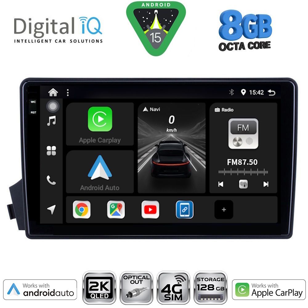 DIGITAL IQ BXK 20650_CPAA (9inc) MULTIMEDIA TABLET for SSANGYONG ACTYON - KYRON mod. 2006-2015