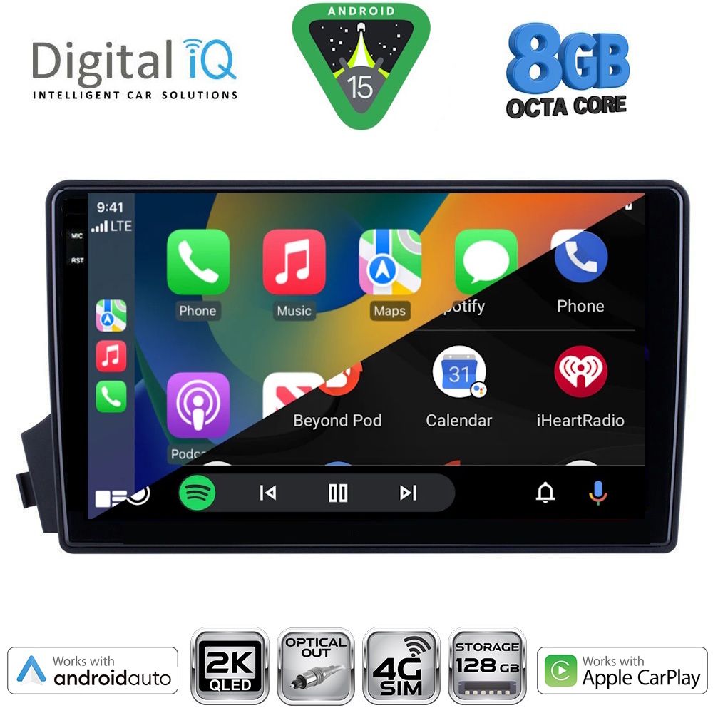 DIGITAL IQ BXK 20650_CPAA (9inc) MULTIMEDIA TABLET for SSANGYONG ACTYON - KYRON mod. 2006-2015 - immagine 2