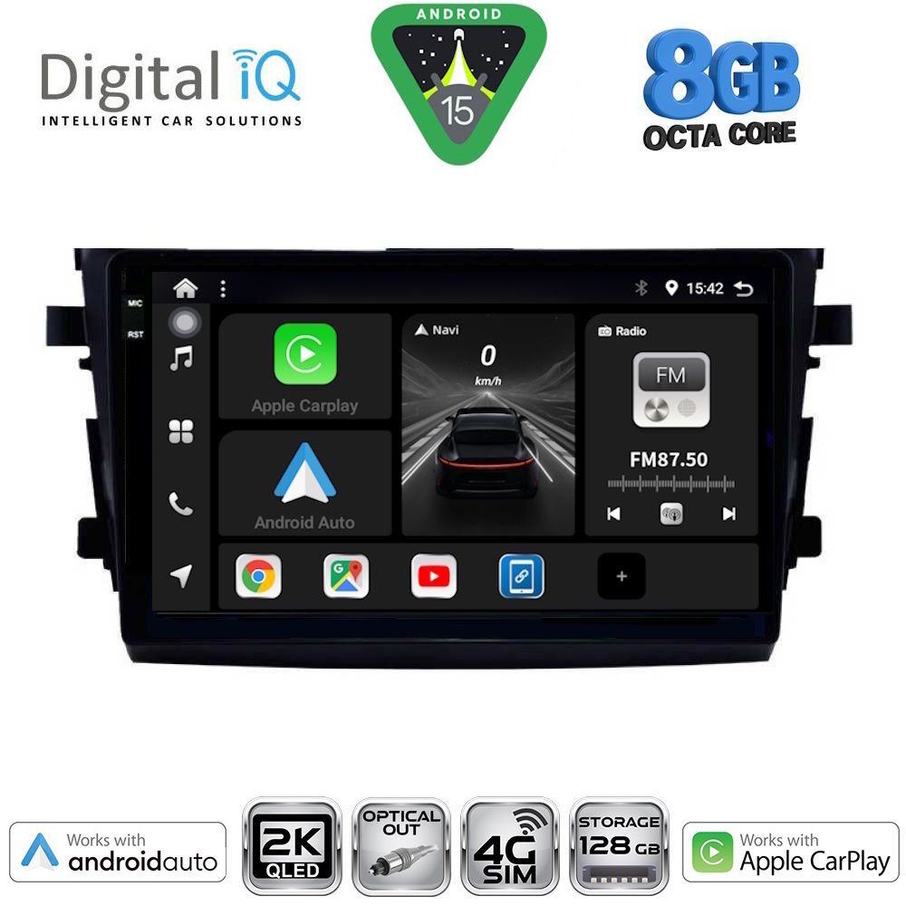 DIGITAL IQ BXK 20674_CPAA (9inc) MULTIMEDIA TABLET for SUZUKI CELERIO mod. 2015-2021