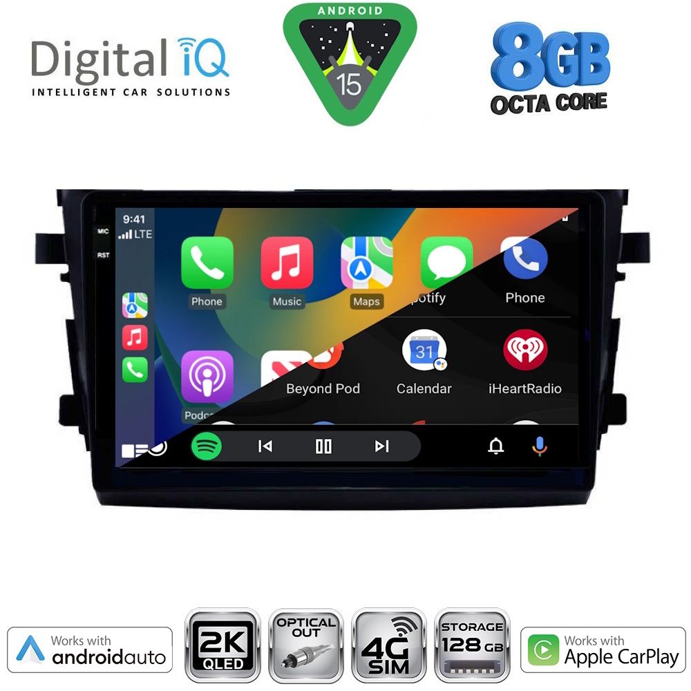 DIGITAL IQ BXK 20674_CPAA (9inc) MULTIMEDIA TABLET for SUZUKI CELERIO mod. 2015-2021 - immagine 2