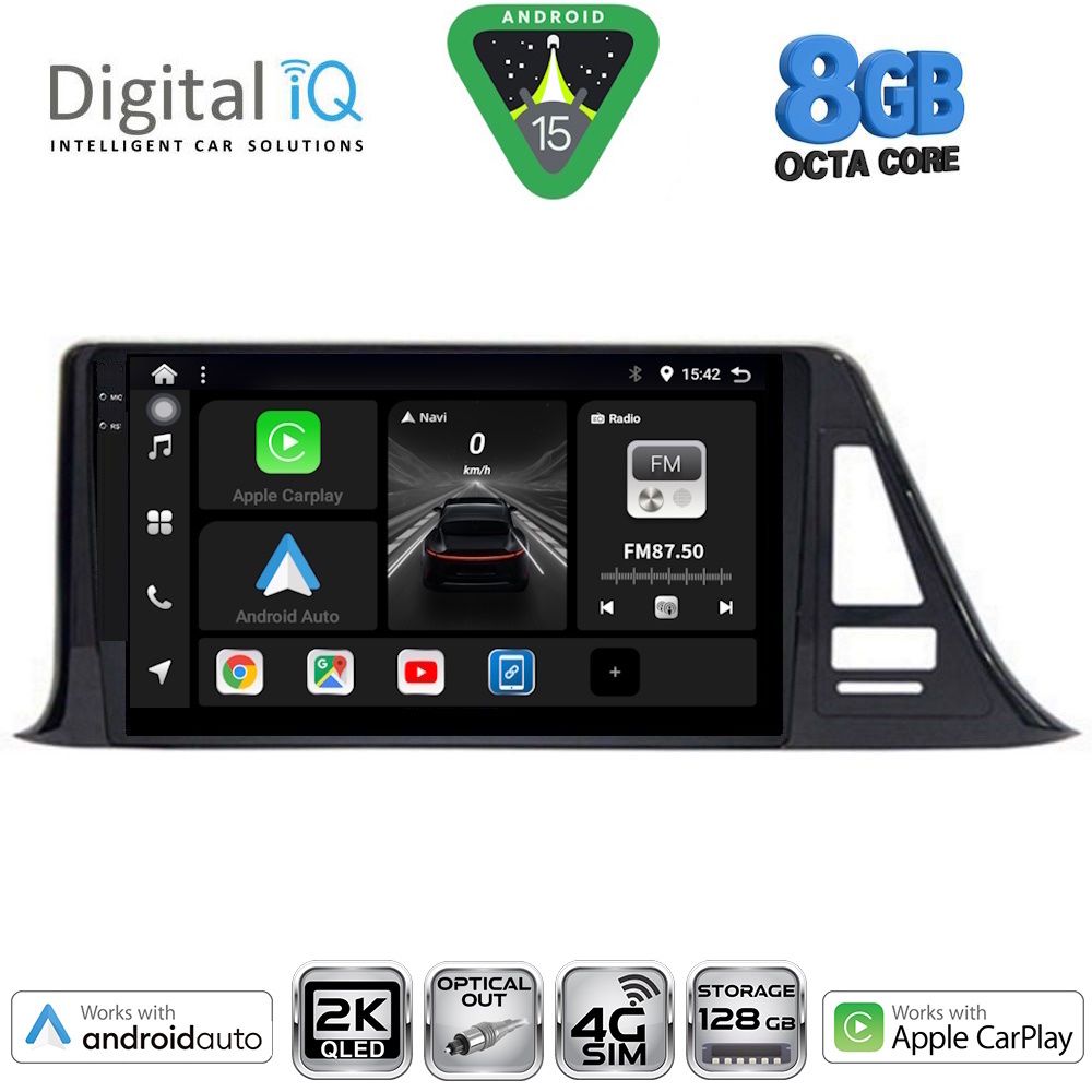 DIGITAL IQ BXK 20709_CPAA (9inc) MULTIMEDIA TABLET for TOYOTA CH-R mod. 2017-2023