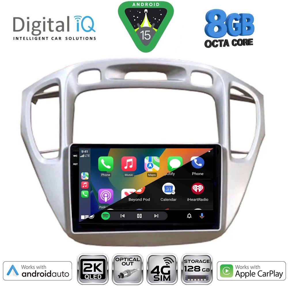 DIGITAL IQ BXK 20718_CPAA (9inc) MULTIMEDIA TABLET for TOYOTA HIGHLANDER mod. 2002-2009 - immagine 2
