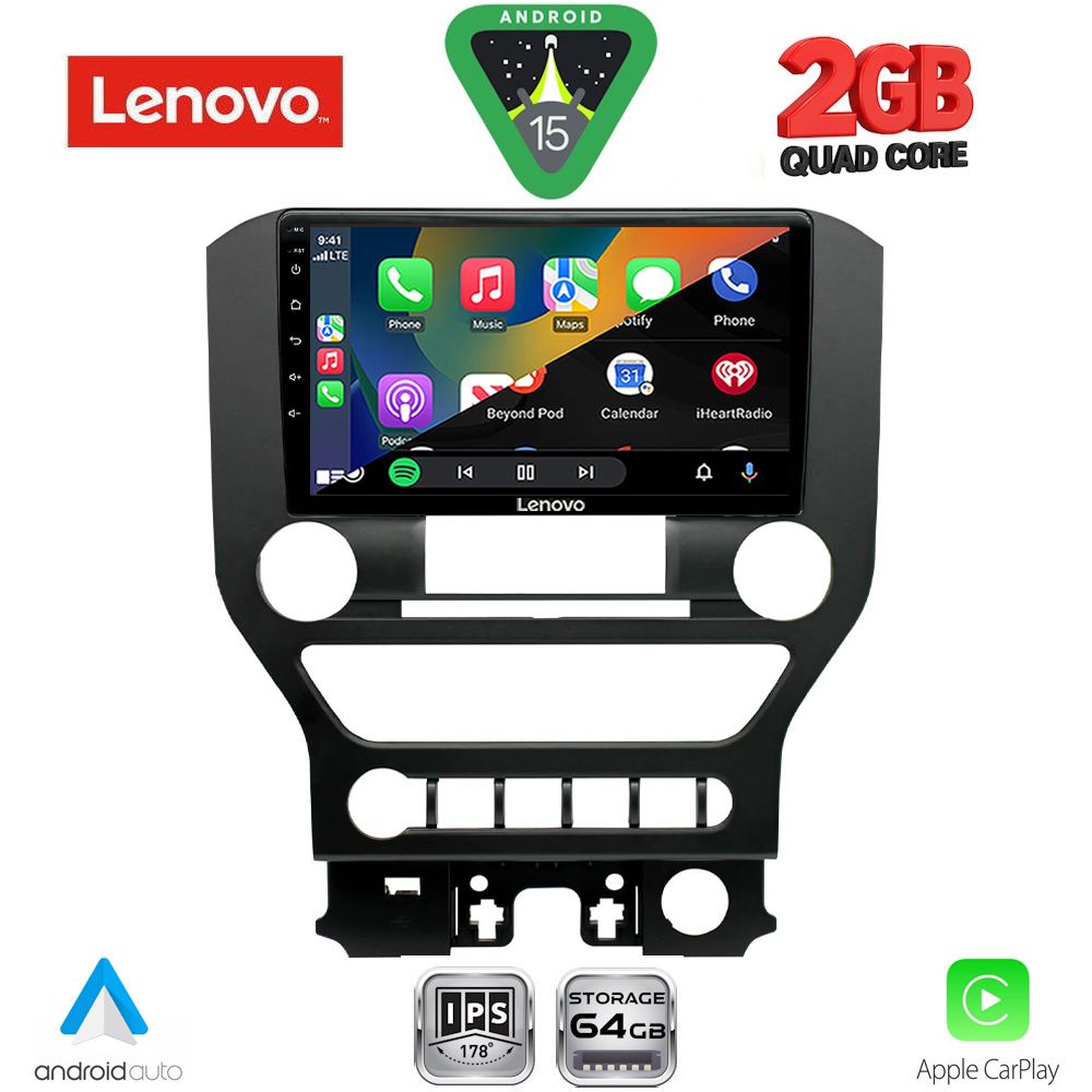 LENOVO LVD 2166_CPA 4BUT (9inc) MULTIMEDIA TABLET for FORD MUSTANG mod. 2015-2020 - immagine 2