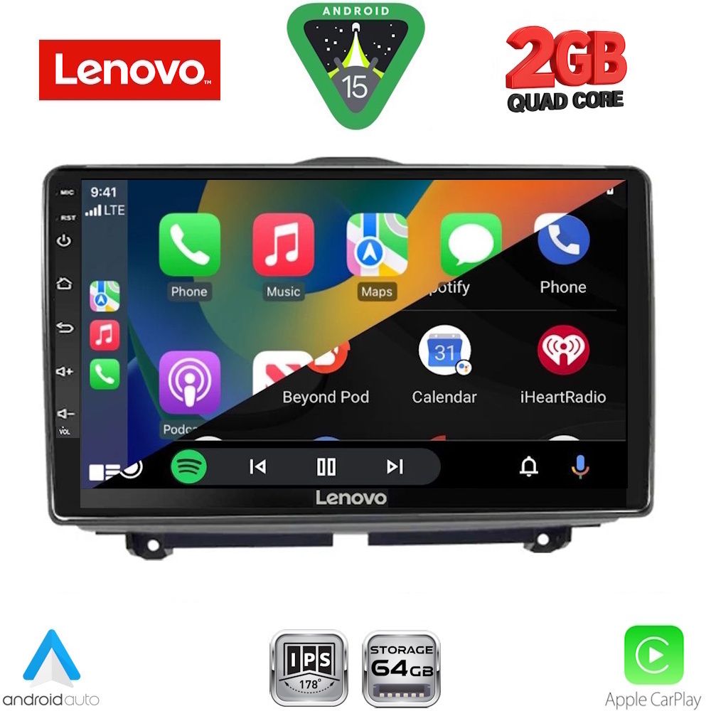 LENOVO LVD 2338_CPA (9inc) MULTIMEDIA TABLET for LADA GRANTA mod. 2012-2026 - immagine 2