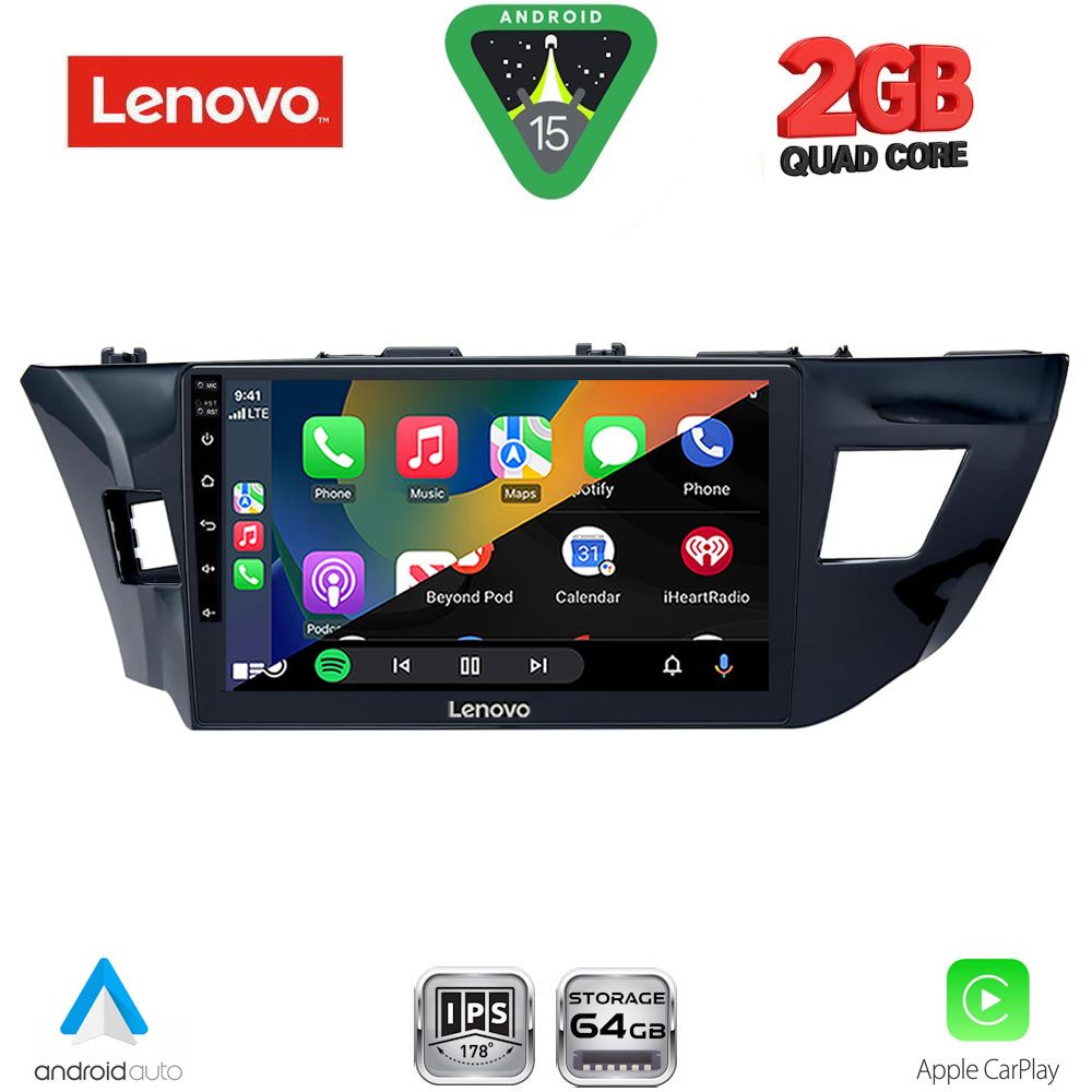 LENOVO LVD 2714MD_CPA (10inc) MULTIMEDIA TABLET for TOYOTA COROLLA mod. 2013-2016 - immagine 2