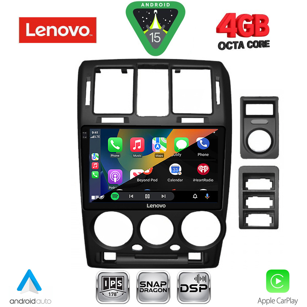 LENOVO LVE 8222BL_CPAA (9inc) MULTIMEDIA TABLET for HYUNDAI GETZ mod. 2002-2011 (BLACK) - immagine 2