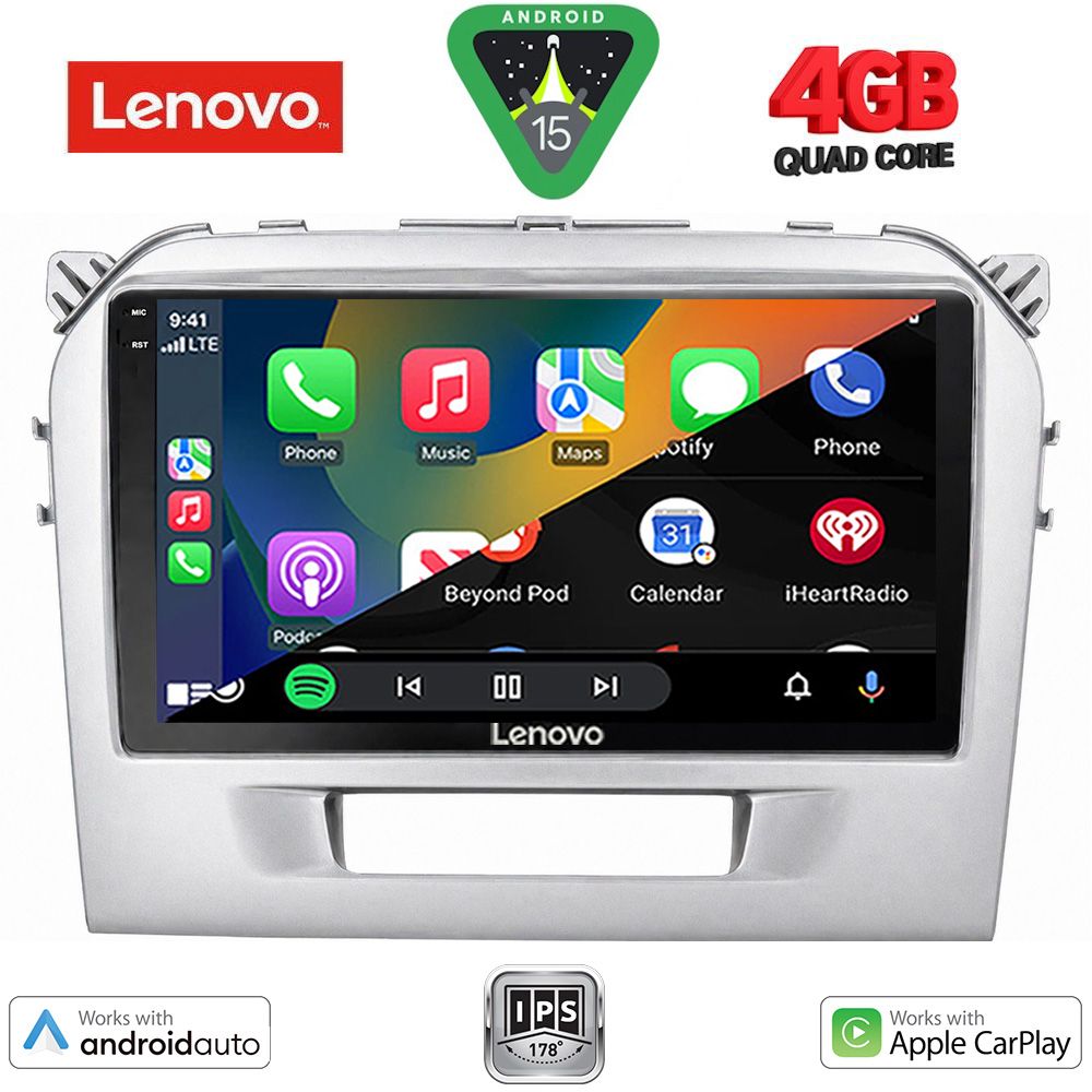 LENOVO LVE 8697SL_CPAA (9inc) MULTIMEDIA TABLET for SUZUKI VITARA mod. 2016-2025 (SILVER) - immagine 2
