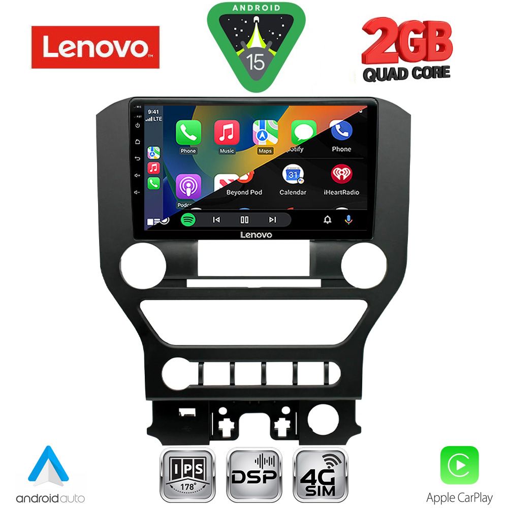 LENOVO LVF 5166_CPA 4BUT (9inc) MULTIMEDIA TABLET for FORD MUSTANG mod. 2015-2020 - immagine 2