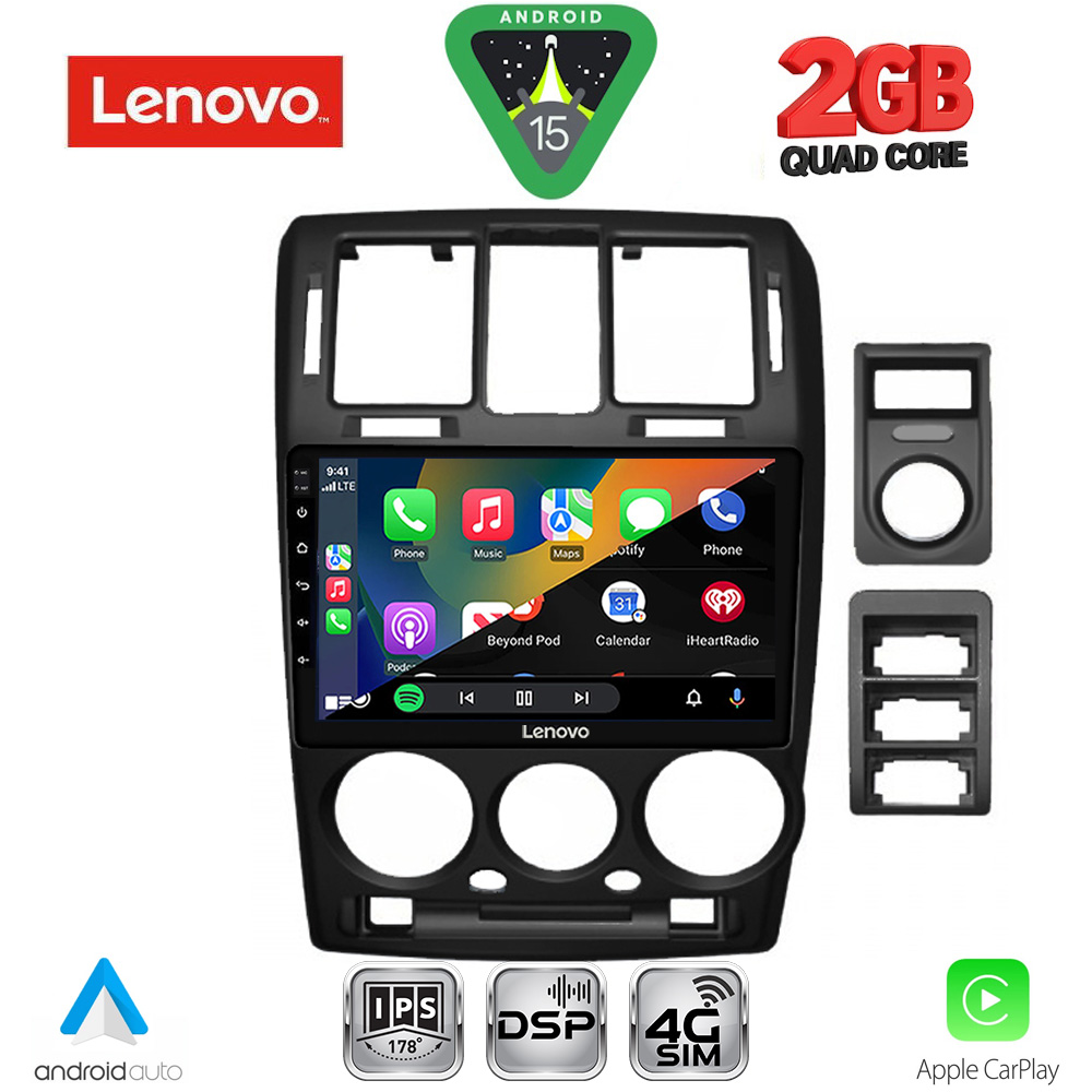 LENOVO LVF 5222BL_CPA (9inc) MULTIMEDIA TABLET for HYUNDAI GETZ mod. 2002-2011 (BLACK) - immagine 2