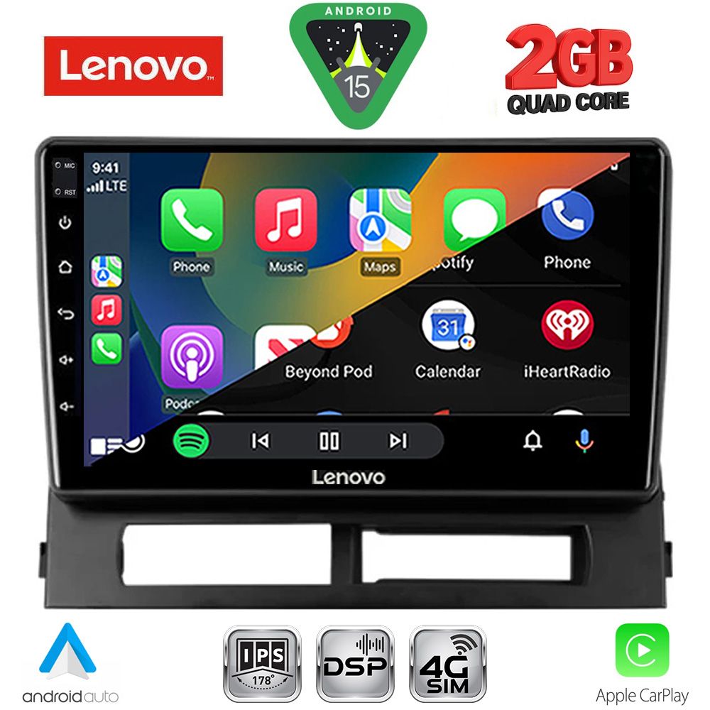 LENOVO LVF 5728DASH_CPA (9inc) MULTIMEDIA TABLET for TOYOTA PRIUS mod. 2003-2009 (Supports Original Clima-HYBRID) - immagine 3