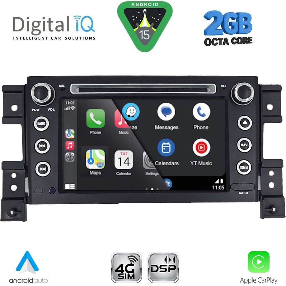 DIGITAL IQ MSF 354_CPA (7” DECK) MULTIMEDIA SYSTEM for SUZUKI GRAND VITARA mod. 2005-2015 - immagine 2