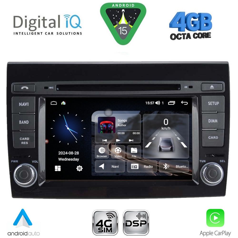 DIGITAL IQ MSF 397_CPA (7” DECK) MULTIMEDIA SYSTEM for FIAT BRAVO mod. 2007-2019 - immagine 9