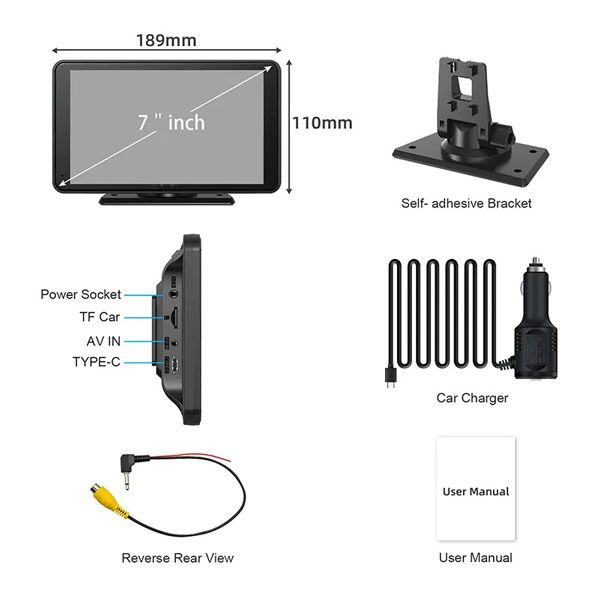 DIGITAL IQ PNA 7000_CPA (7inc) (PORTABLE MULTIMEDIA CARPLAY & ANDROID AUTO) - immagine 20