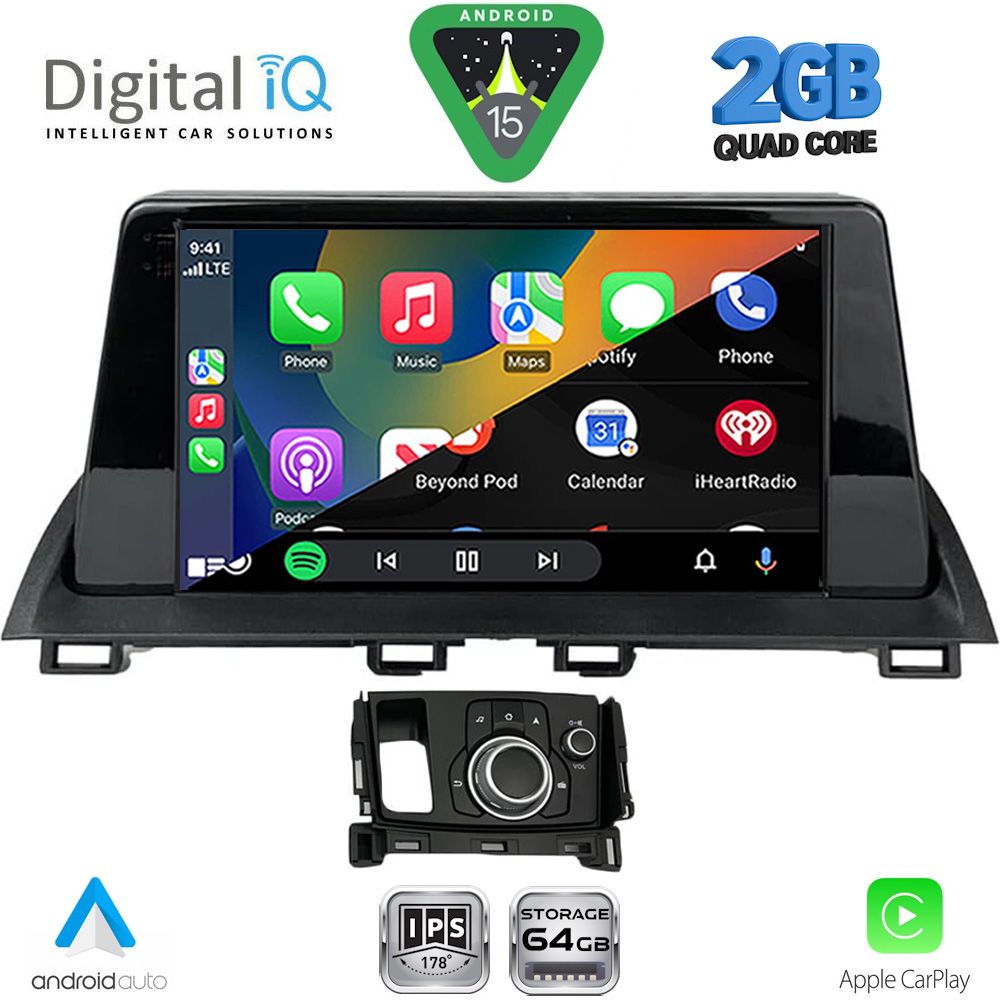 DIGITAL IQ RSD 1386_CPA (9inc) MULTIMEDIA TABLET for MAZDA CX4 mod. 2016-2025 - immagine 2