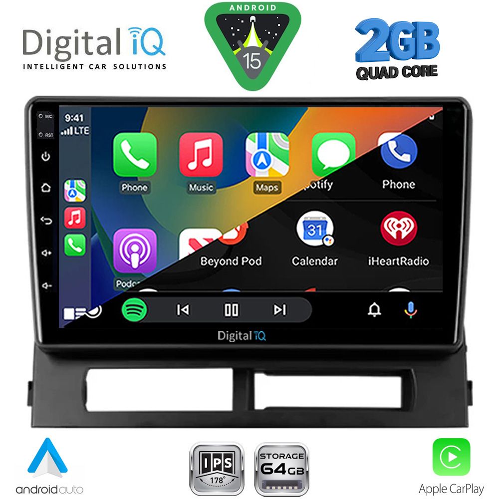 DIGITAL IQ RSD 1728DASH_CPA (9inc) MULTIMEDIA TABLET for TOYOTA PRIUS mod. 2003-2009 (Supports Original Clima-HYBRID) - immagine 3
