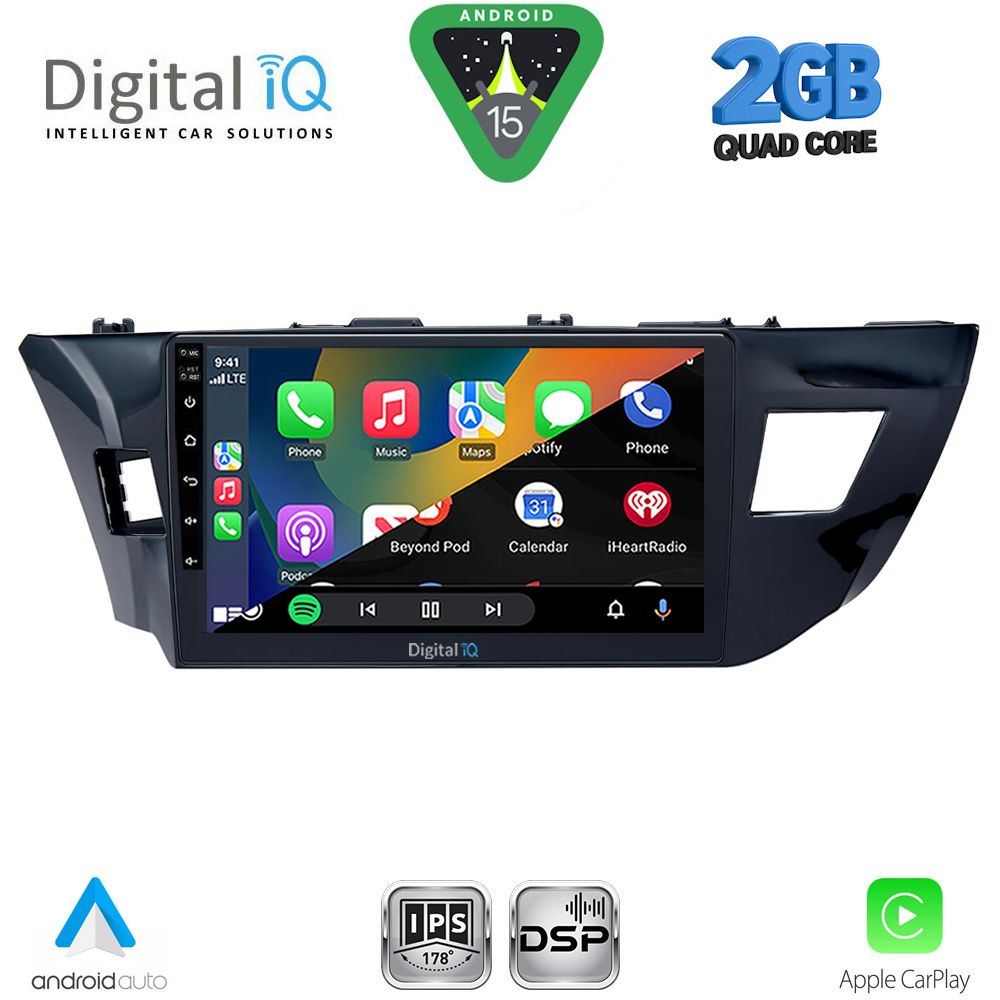 DIGITAL IQ RSD 1714MD_CPA (10inc) MULTIMEDIA TABLET for TOYOTA COROLLA mod. 2013-2016 - immagine 2