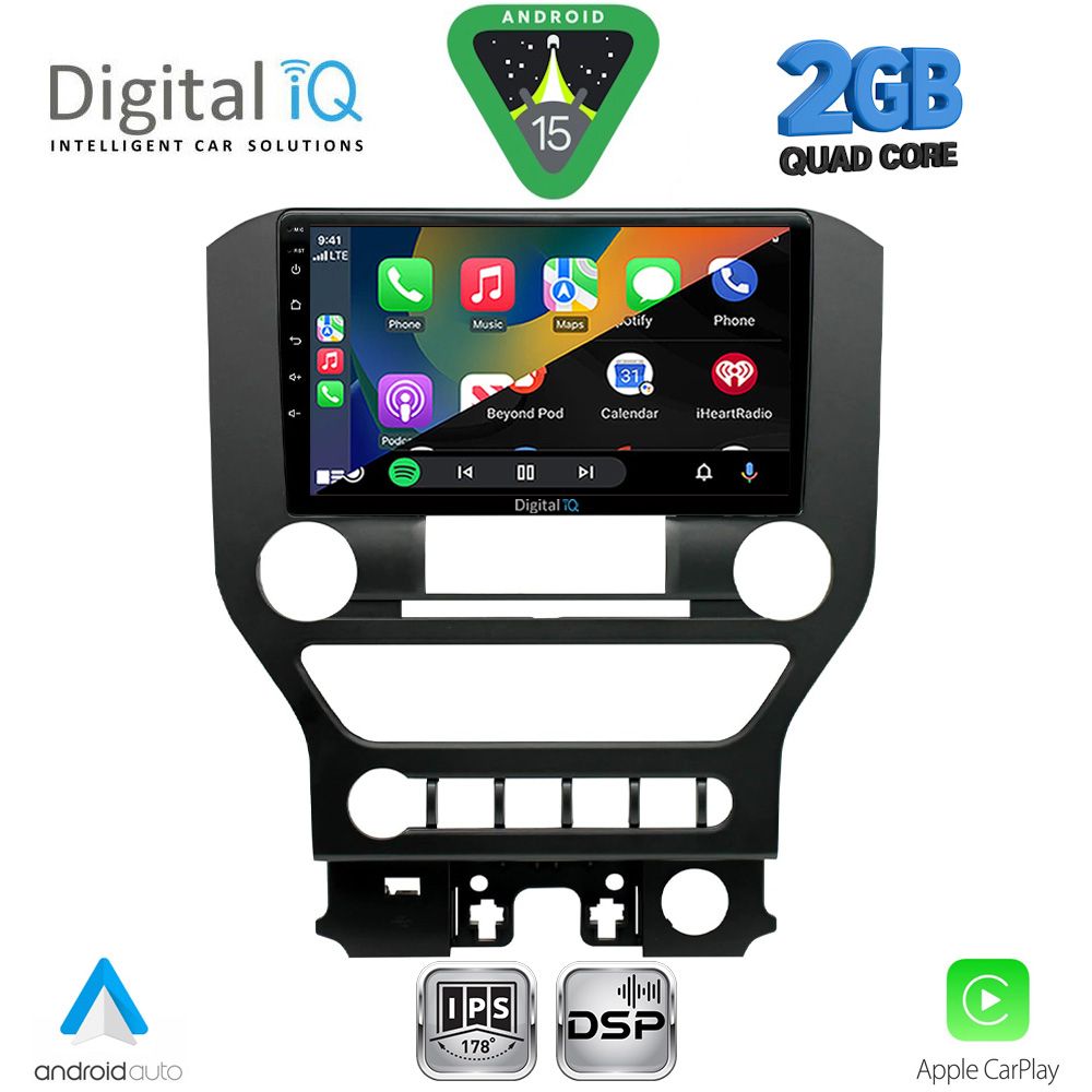 DIGITAL IQ RSF 4166_CPA 4BUT (9inc) MULTIMEDIA TABLET for FORD MUSTANG mod. 2015-2020 - immagine 2