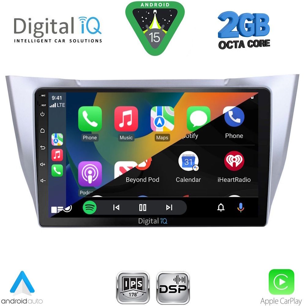 DIGITAL IQ RSF 4345SL_CPA (10inc) MULTIMEDIA TABLET for LEXUS RX 300 – 400 mod. 2003-2008 - immagine 2