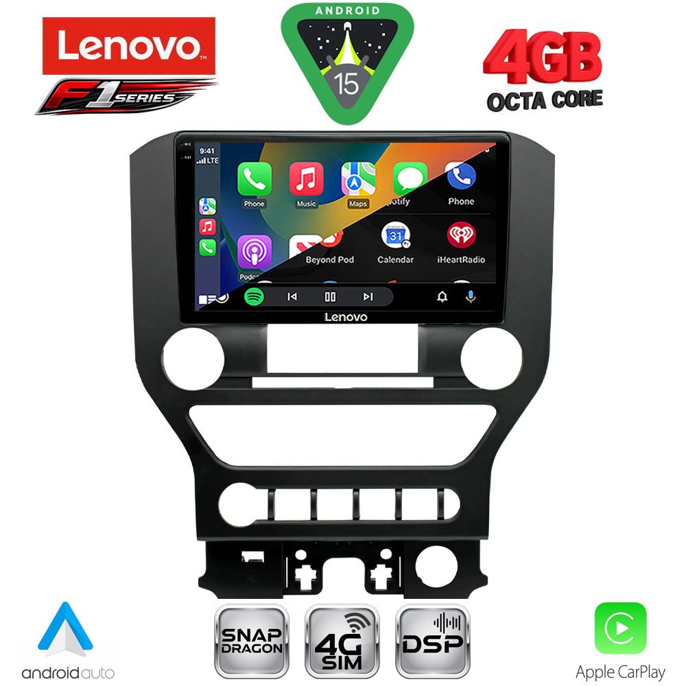 LENOVO SSQ 9166_CPA 4BUT (9inc) MULTIMEDIA TABLET for FORD MUSTANG mod. 2015-2020 - immagine 2