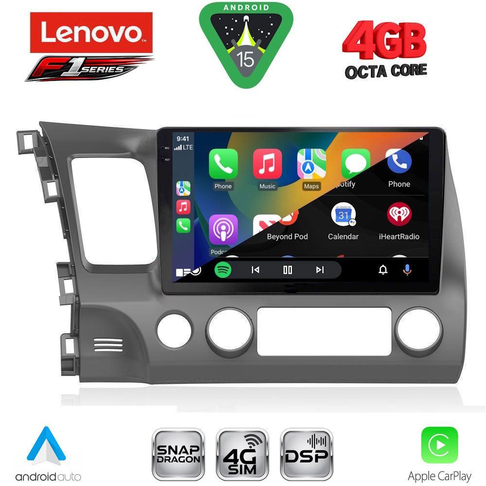 LENOVO SSQ 9188_CPA (10inc) MULTIMEDIA TABLET for HONDA CIVIC 4D mod. 2006-2012 - immagine 2
