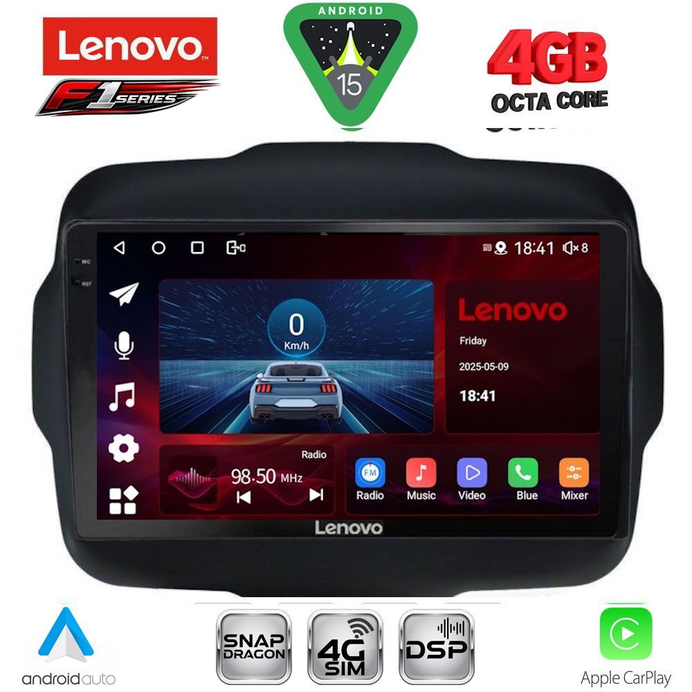 LENOVO SSQ 9290_CPA (9inc) MULTIMEDIA TABLET for JEEP RENEGADE mod. 2014-2022